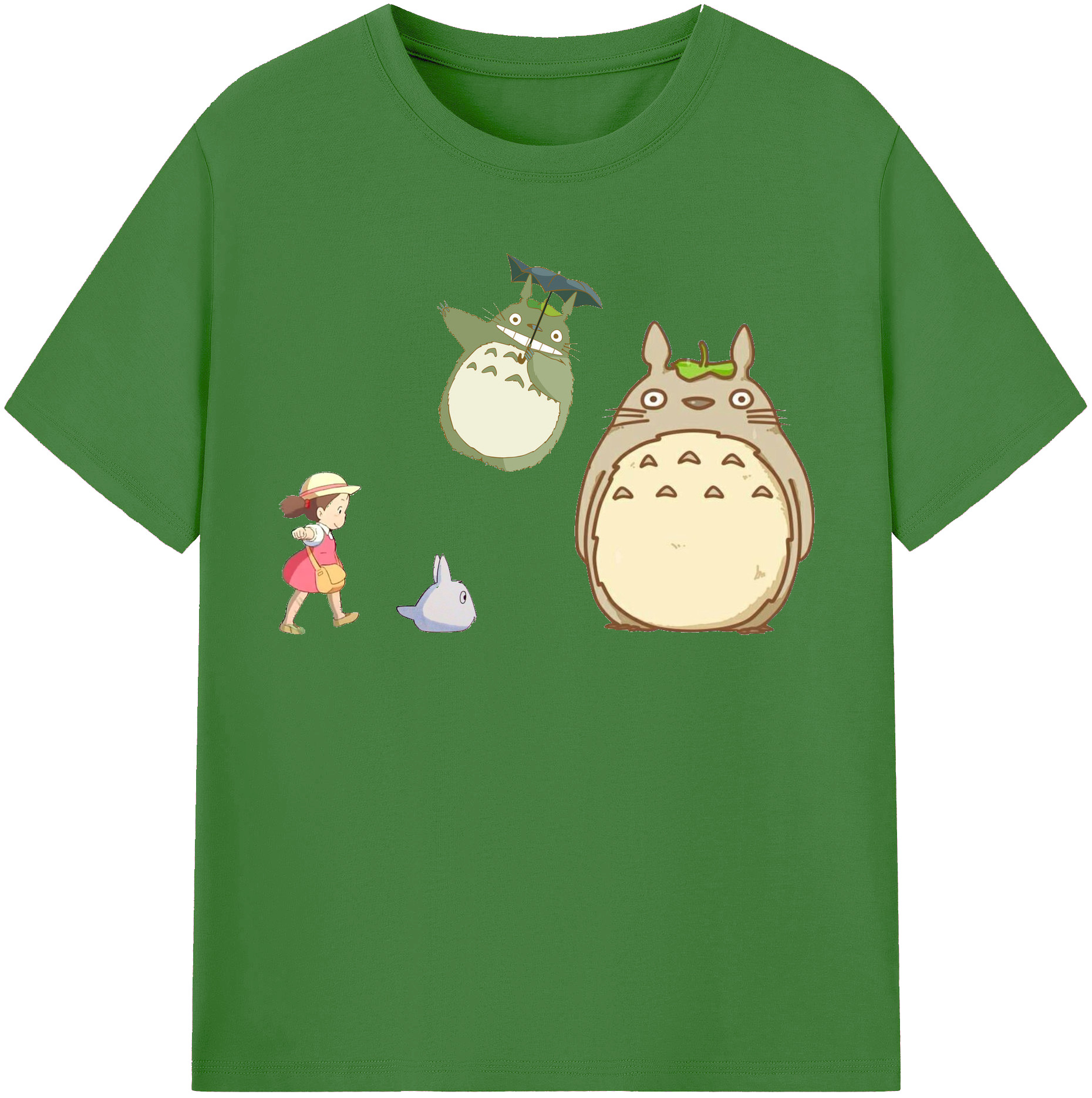 （画像用） となりのトトロ 草壁メイ 草壁サツキ My Neighbor Totoro Satsuki Kusakabe Mei Kusakabe レディースカジュアルプリントTシャツ（綿100％）